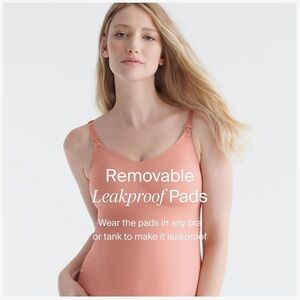 NWOT Medium KNIX Leakproof Nursing Tank in Pink Ginger